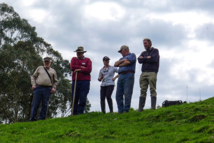 Field Day Participants Looking At GGE Habitat