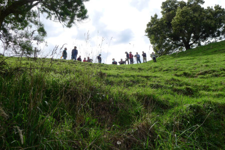 Field Day Participants Looking At GGE Habitat